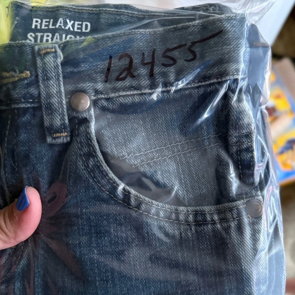 Wrangler Retro Relaxed Straight Jeans Boys Size 10 Slim Blue Denim BRT30RR